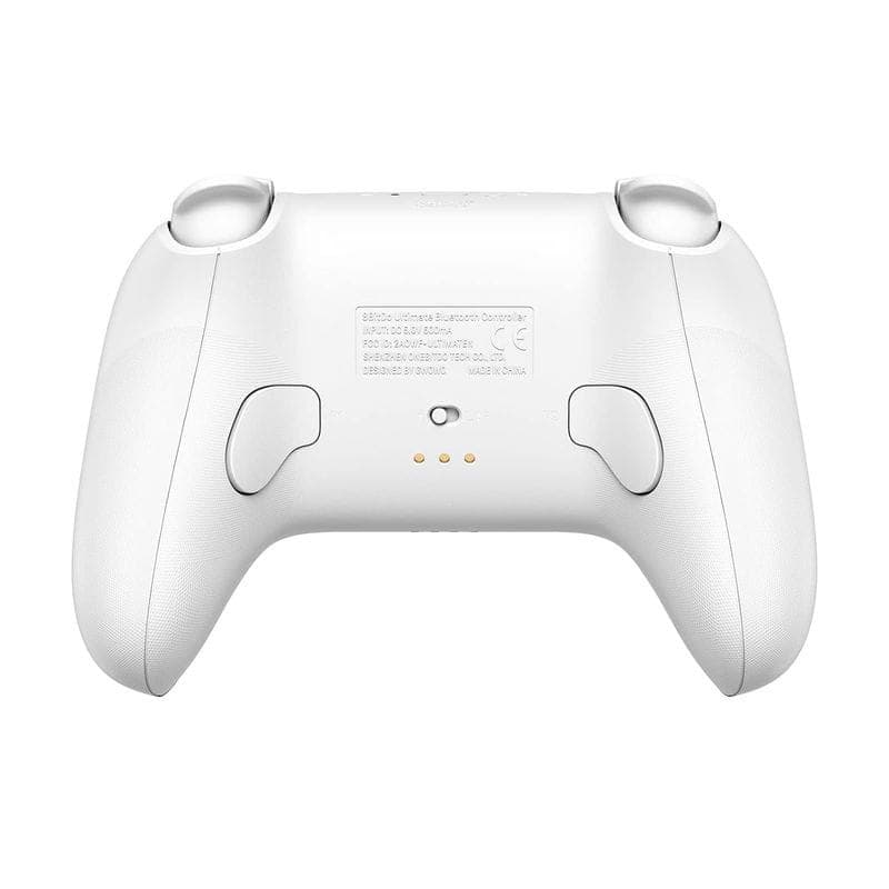 Trasera de Gamepad 8BitDo Ultimate Bluetooth 5.0 con base de carga Blanco - Mando Nintendo Switch/PC