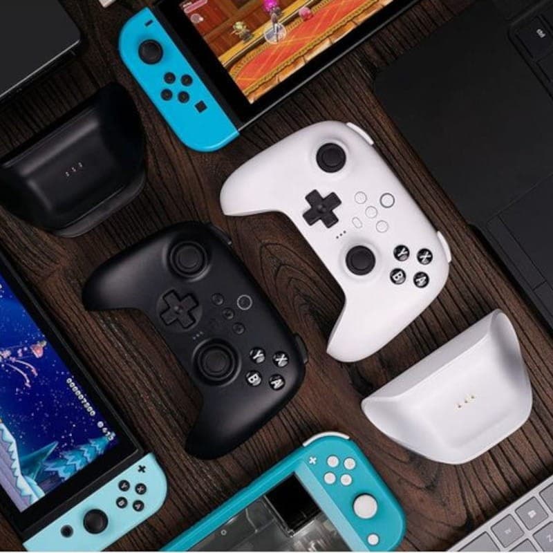 Colores de Gamepad 8BitDo Ultimate Bluetooth 5.0 con base de carga Blanco - Mando Nintendo Switch/PC