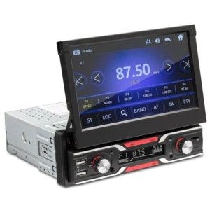 SWM 9603S Ecrã retrátil Bluetooth Carplay/Android Auto USB sem fios Preto - Autorrádio 1 DIN