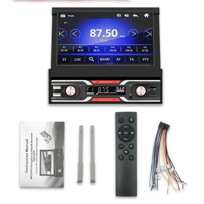 SWM 9603S - Autorradio 1 DIN - Pantalla 7 - CarPlay - GPS contenido de la caja