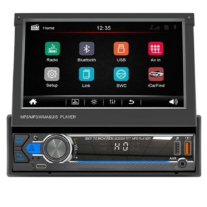 SWM 9901C-S Bluetooth/Mirror Link/Carplay/USB Negro - Autorradio 1 DIN