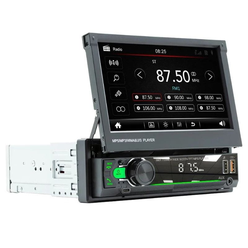 SWM 9901C-S Bluetooth/Mirror Link/Carplay/USB Preto - Rádio Automóvel 1 DIN - Item1