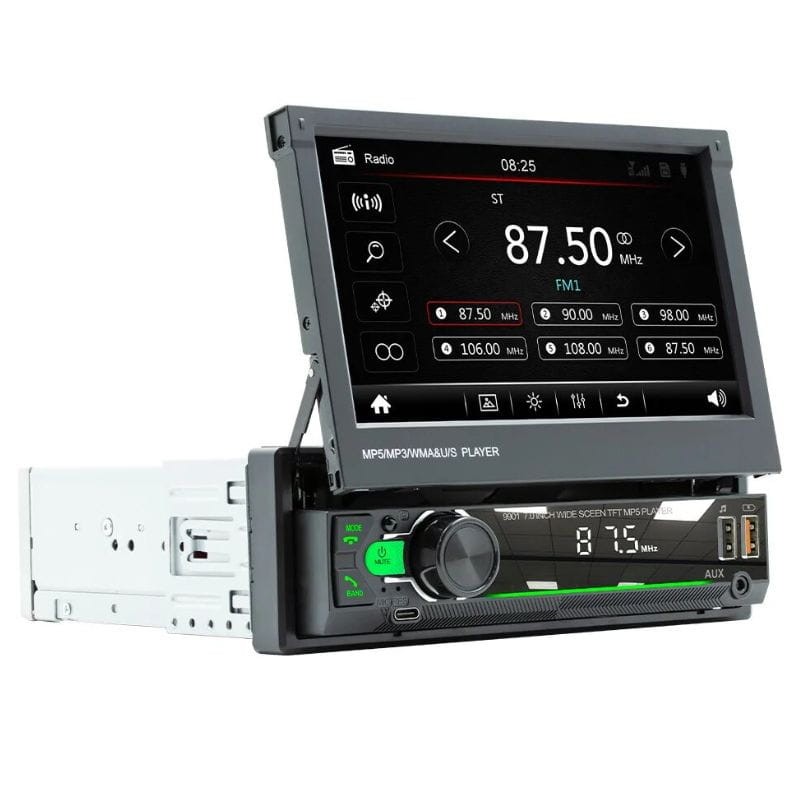 SWM 9901C-S 7 pulgadas Bluetooth/Mirror Link/Carplay/USB Negro - Autorradio 1 DIN - Ítem1