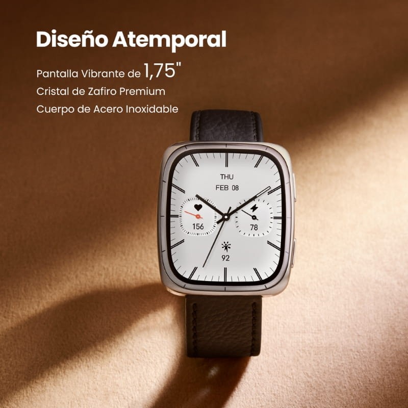 Amazfit Active 2 Square Bracelet en Cuir Noir - Ítem2