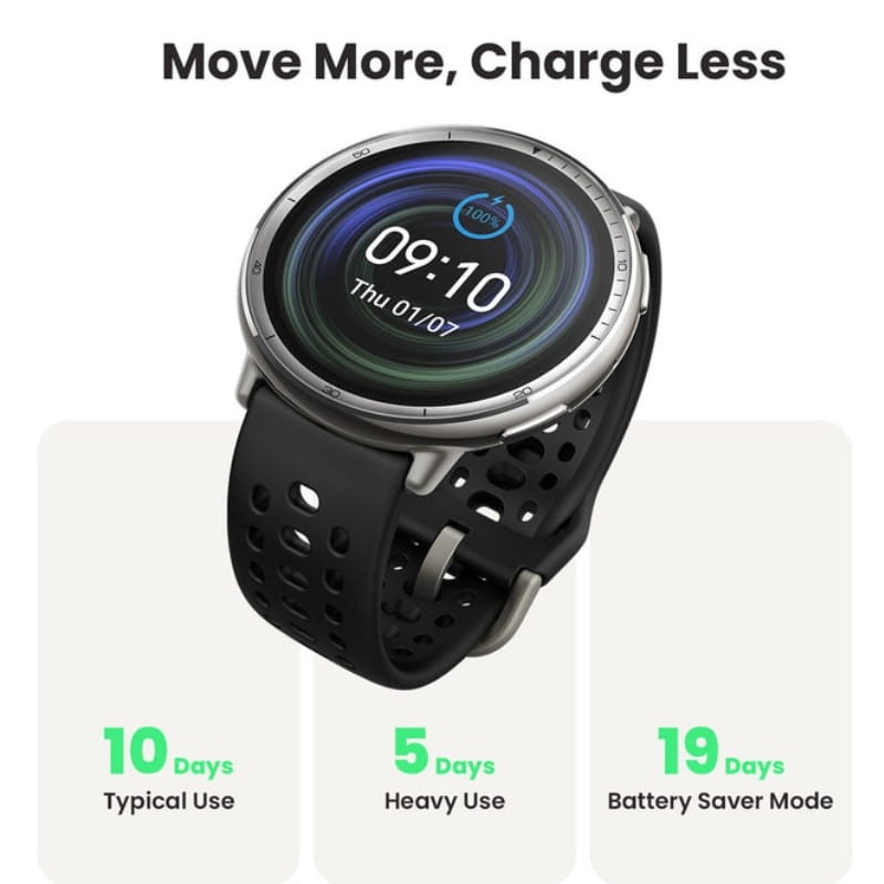 Amazfit Active 2 Correa Silicona Negro - Reloj Inteligente con GPS - Ítem10