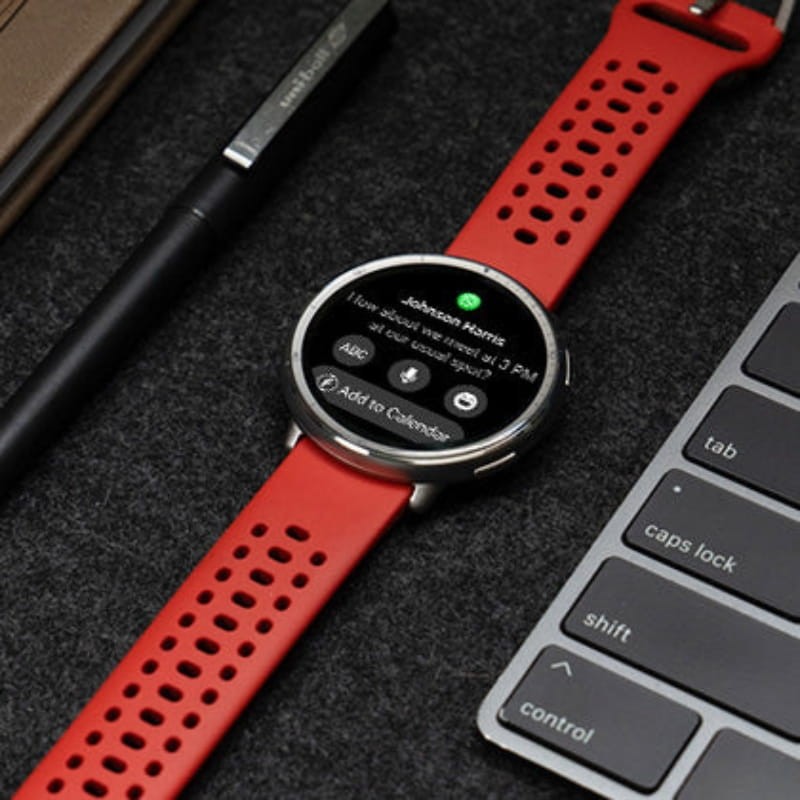 Amazfit Active 2 Bracelet silicone Rouge - Montre intelligente avec GPS - Ítem1