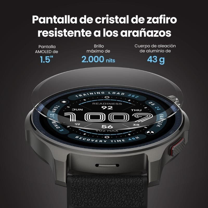 Amazfit Balance 2 Negro - características de la pantalla