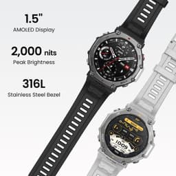Amazfit T-Rex 3 Gris - Montre intelligente - caractéristiques de l'affichage