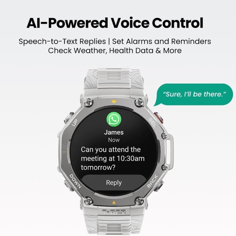 Amazfit T-Rex 3 Gris - Montre intelligente - assistant vocal