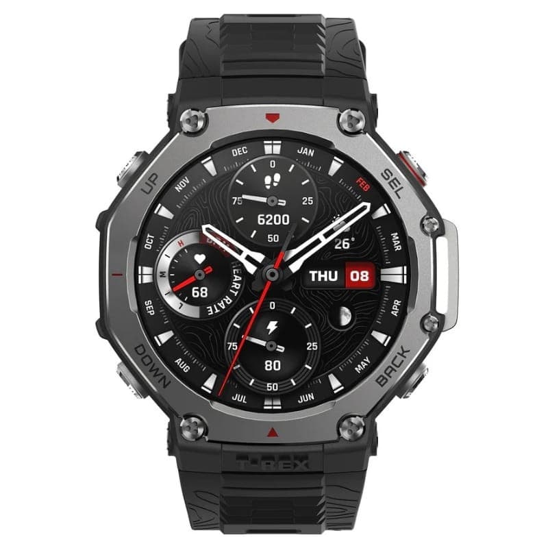 Amazfit T-Rex 3 Noir - Montre intelligente - vue de face