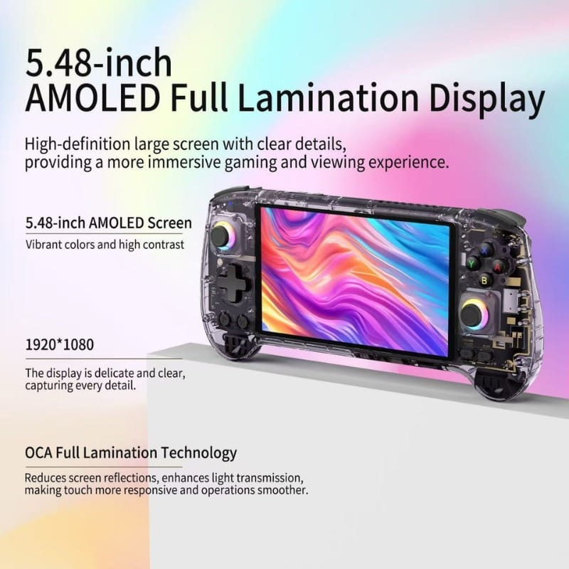 Anbernic RG 557 12GB/256GB Roxo Transparente - Item2