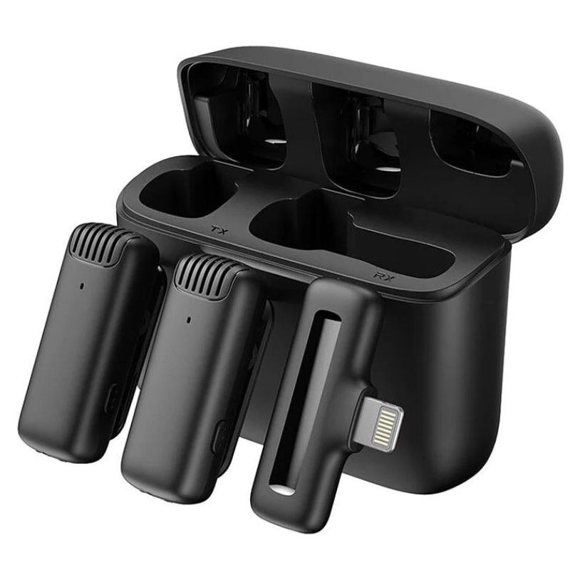 Apexel APL-MIC014 (2 Piezas) - Micrófonos Inalámbricos con Estuche de Carga - Ítem