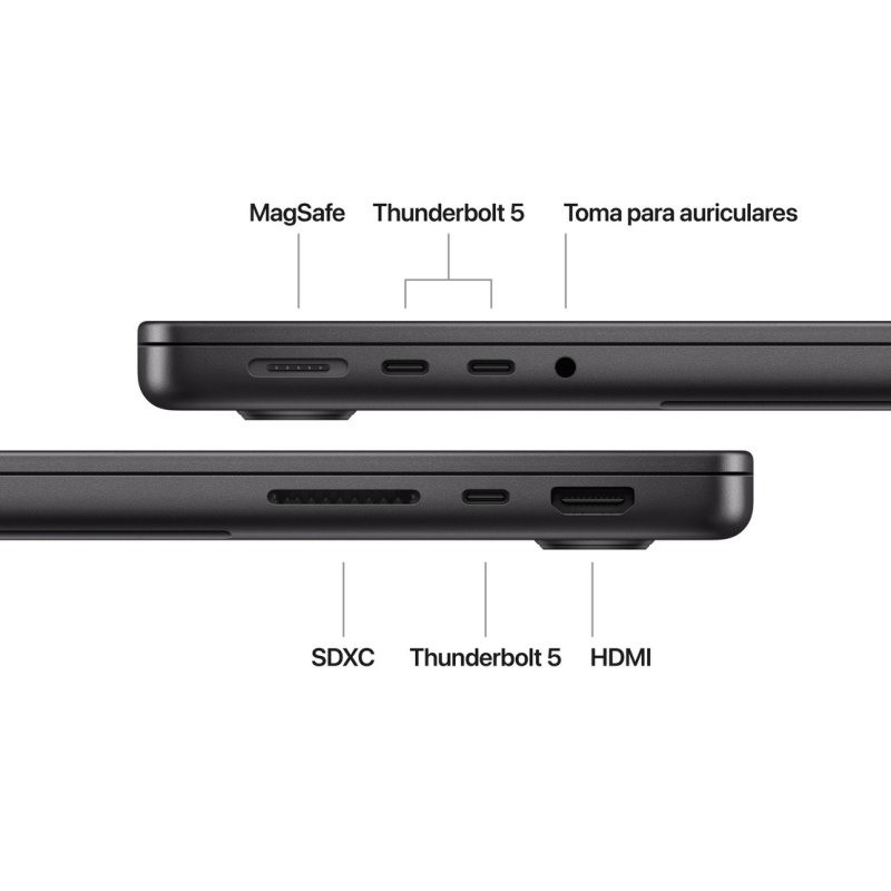 Apple MacBook Pro Apple M M4 Max 36GB/1TB/macOS Sequoia Negro 16,2 - Ítem6