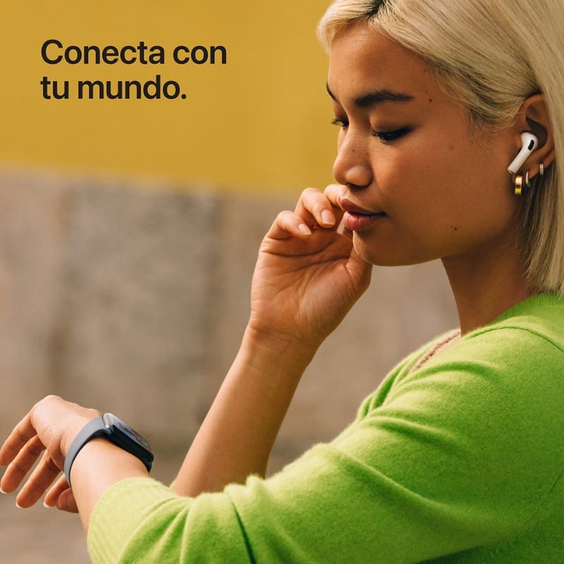 Apple Watch SE 3 GPS 44mm Blanco Estelar con Correa Deportiva Blanco S/M - Ítem4