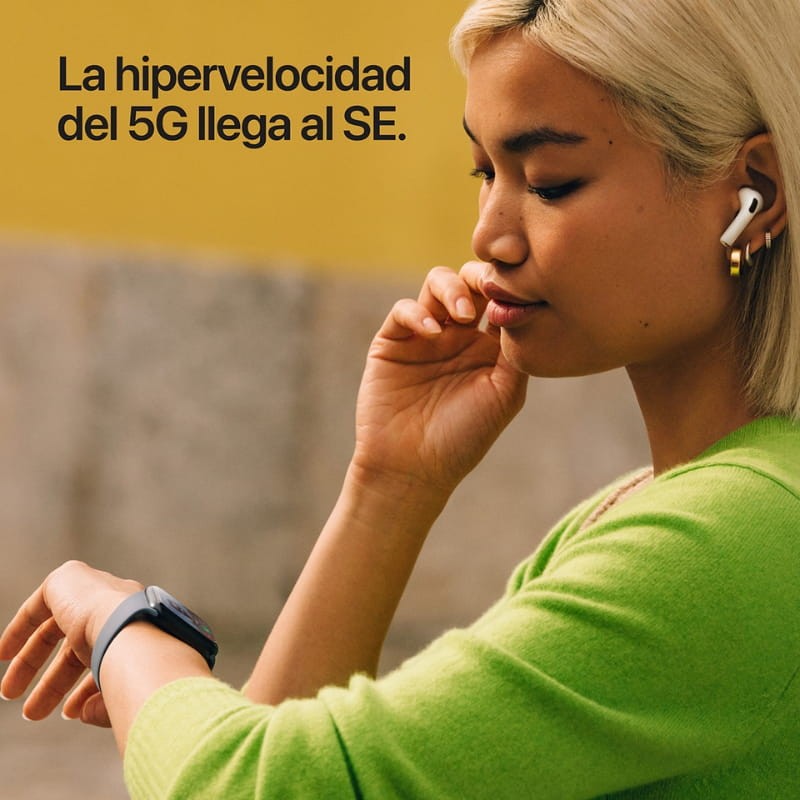Apple Watch SE 3 GPS + Cellular 40mm Medianoche con Correa Deportiva Negro S/M - Ítem4
