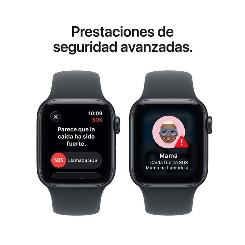 Apple Watch SE 3 GPS 40mm Medianoche con Correa Deportiva Negro M/L - Ítem7