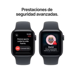 Apple Watch SE 3 GPS 44mm Medianoche - función SOS
