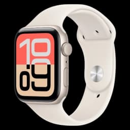 Apple Watch SE 3 GPS 44mm Blanco Estelar con Correa Deportiva Blanco S/M