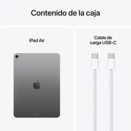 Apple iPad Air 5G 2025 11'' 8GB/128GB WiFi+Cellular Cinzento - conteúdo da caixa