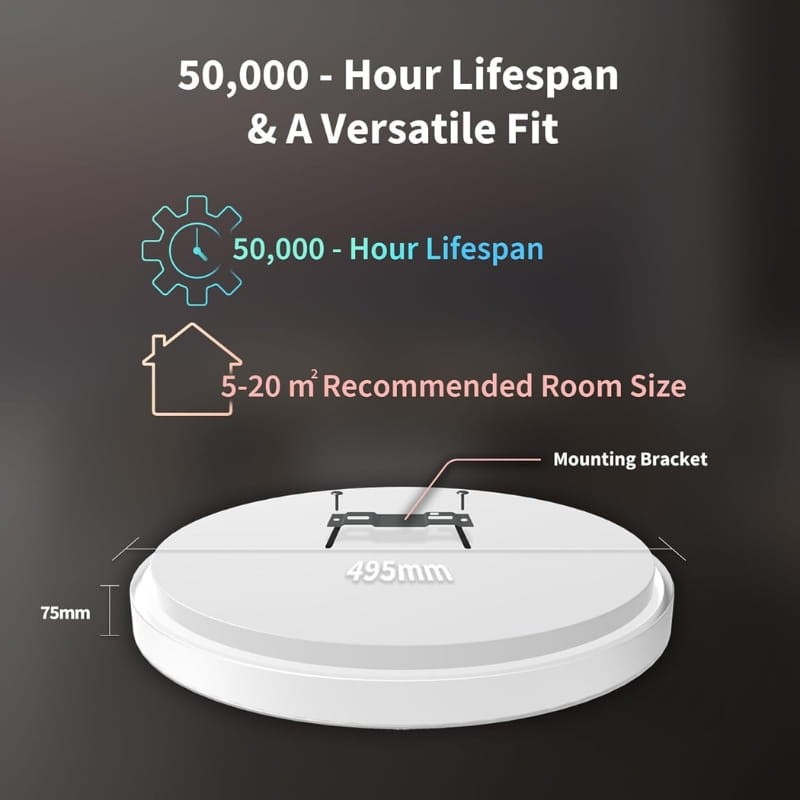 Aqara LED Ceiling Light T1M Blanc - Ítem4