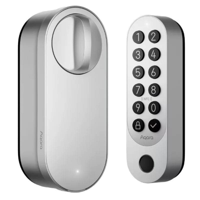 Aqara Smart Lock U200 Prata - Fechadura inteligente - Vista de 45 graus