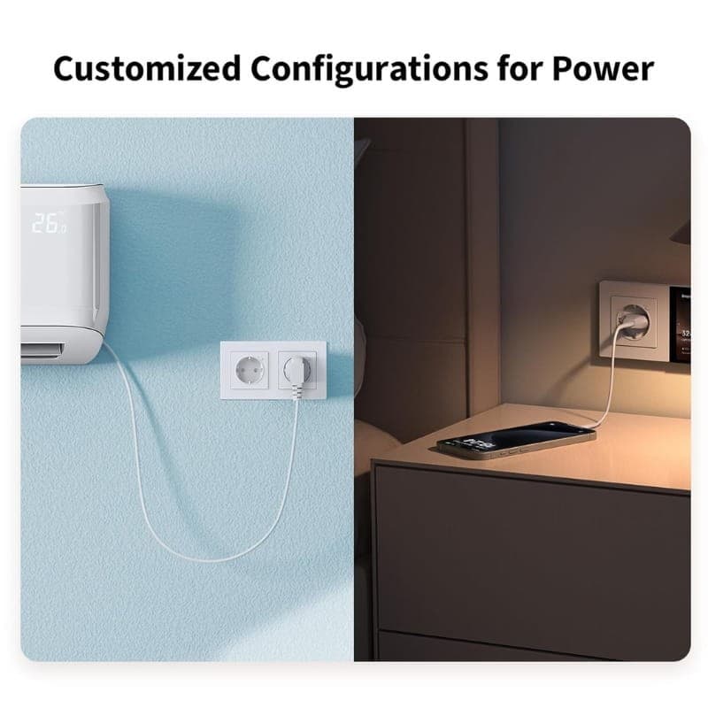 Aqara Wall Outlet H2 EU - utilizações da ficha