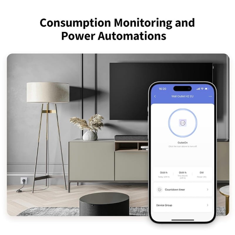 Aqara Wall Outlet H2 EU ZigBee - Enchufe Inteligente - Ítem5