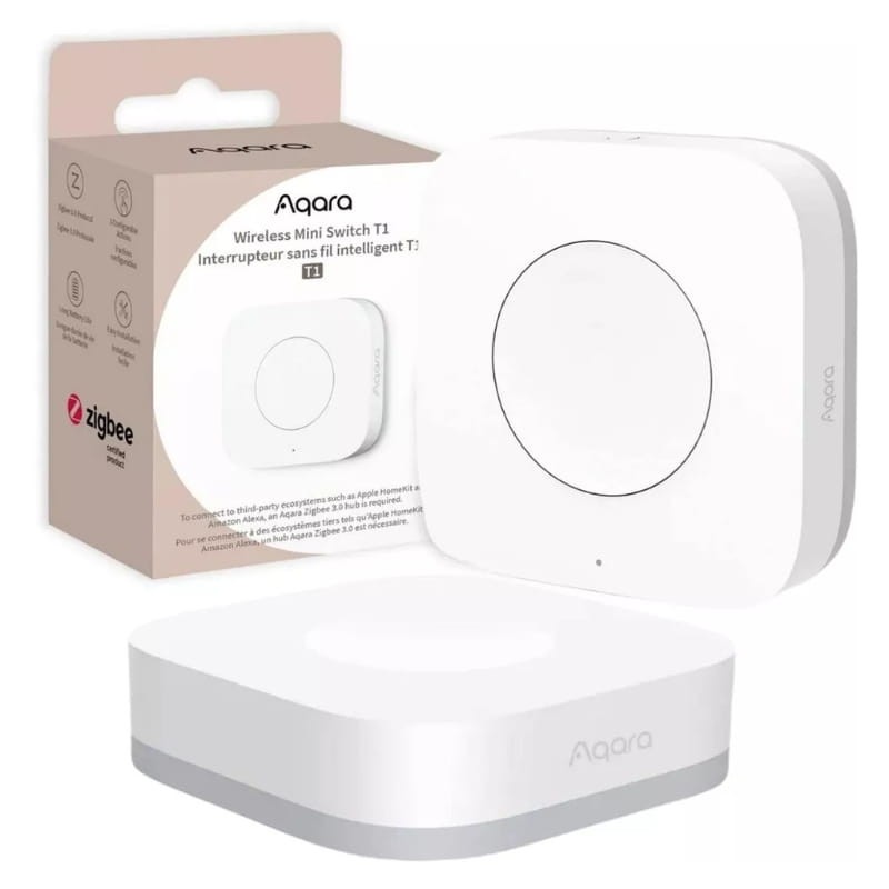 Aqara Wireless Mini Switch T1 Zigbee Branco - Interruptor sem fios - Item5