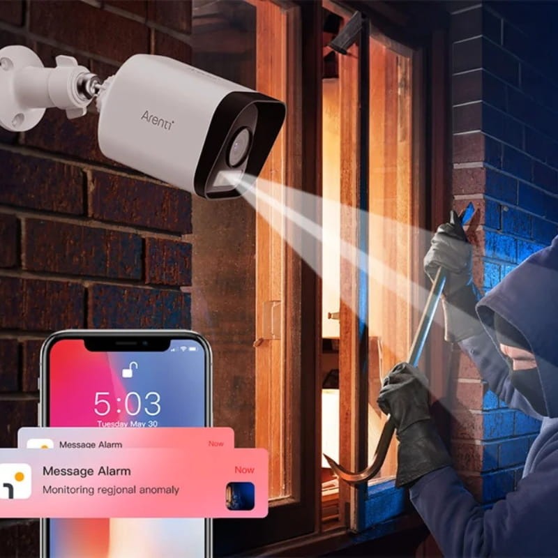 Arenti O3 4MP 2.5K IP65 WiFi Branco - Câmara de Segurança para Exterior - Item3