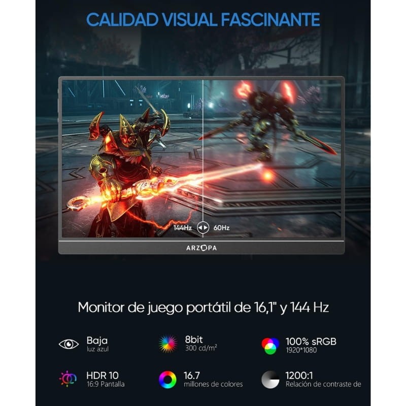Arzopa Z1FC 16,1'' FHD IPS 144Hz HDR - Monitor portátil - Item1