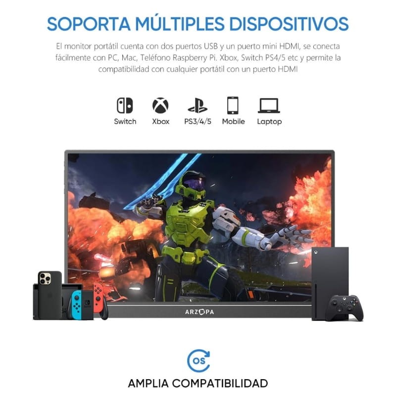 Arzopa Z1FC 16,1'' FHD IPS 144Hz HDR - Monitor portátil - Item4