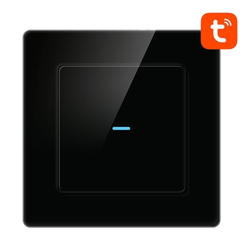 Avatto N-TS10-B1 1 Botão WiFi Preto - Interruptor Táctil Inteligente - Item