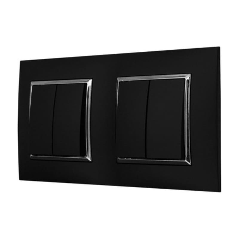 Avatto N-TS10-Frame-B2 Preto - Moldura para Interruptores - Item3