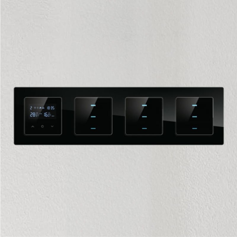 Avatto N-TS10-Frame-B4 Preto - Moldura para interruptores - Item1
