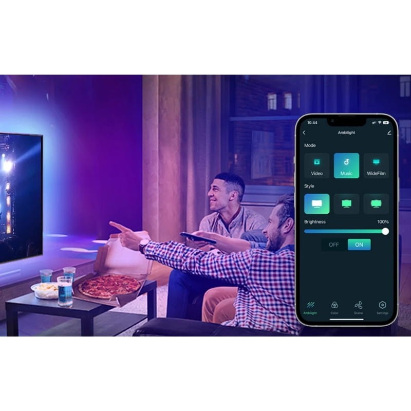 Avatto SLS06 Noir - Bande LED intelligente pour téléviseurs 55''-65'' - Ítem3