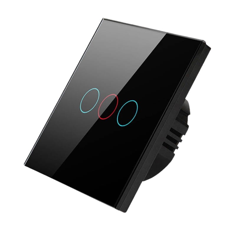 Avatto TS02-EU-B3 3 Botões WiFi Preto - Interruptor Táctil Inteligente - Item1