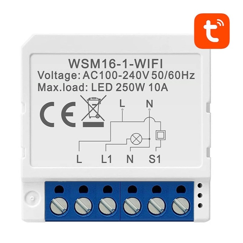 Avatto WSM16-W1 Branco - Interruptor inteligente WiFi - Item