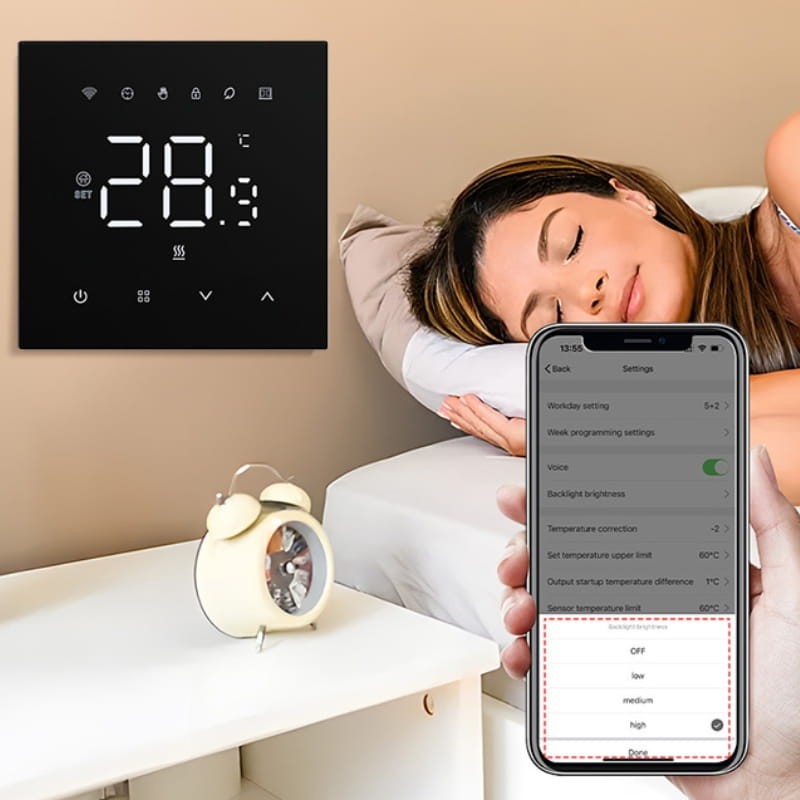 Avatto WT410-16A-B WiFi Noir - Thermostat intelligent - Ítem3