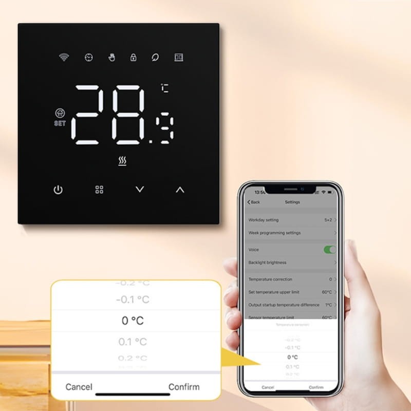 Avatto WT410-16A-B WiFi Noir - Thermostat intelligent - Ítem4