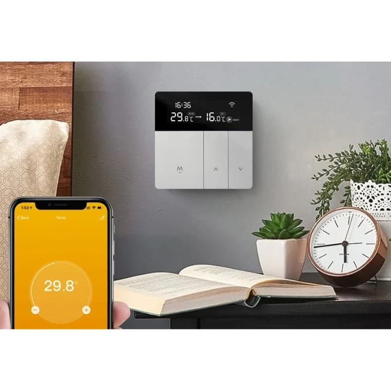 Avatto WT50-WH-3A WiFi Gris - Thermostat intelligent - application compatible
