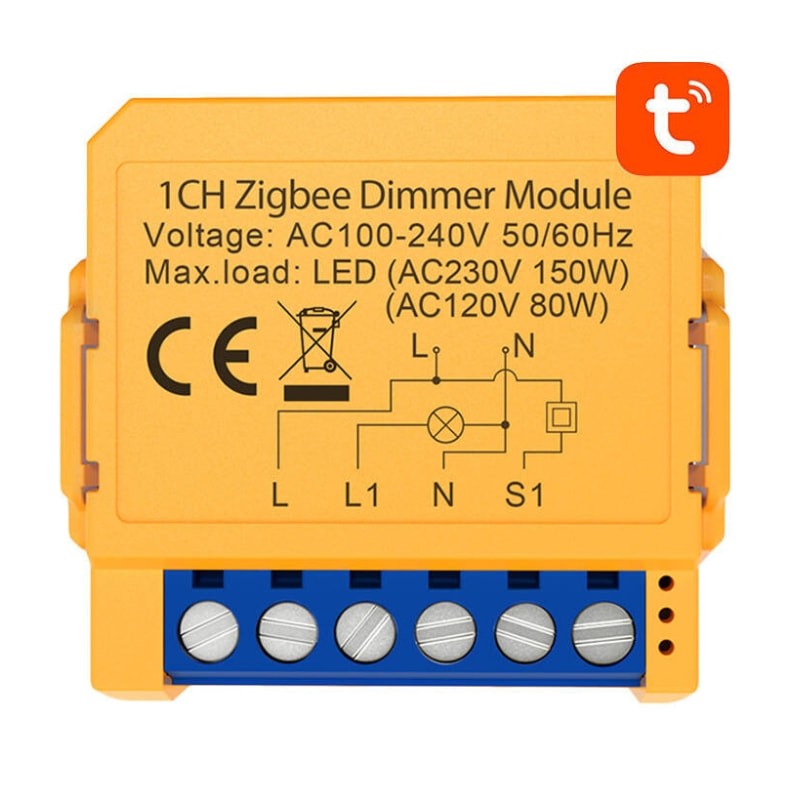 Avatto ZDMS16-2 Laranja - Interruptor inteligente ZigBee - Item