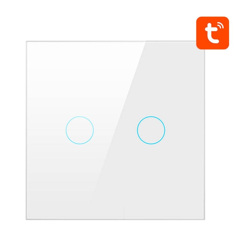 Avatto ZTS02-EU-W2 2 Botões ZigBee Branco - Interruptor Táctil Inteligente - Item