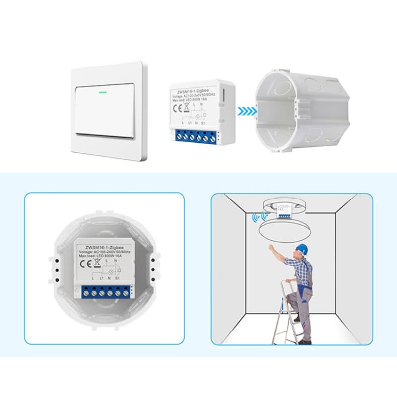 Avatto ZWSM16-W3 Branco - Interruptor inteligente ZigBee - Item4