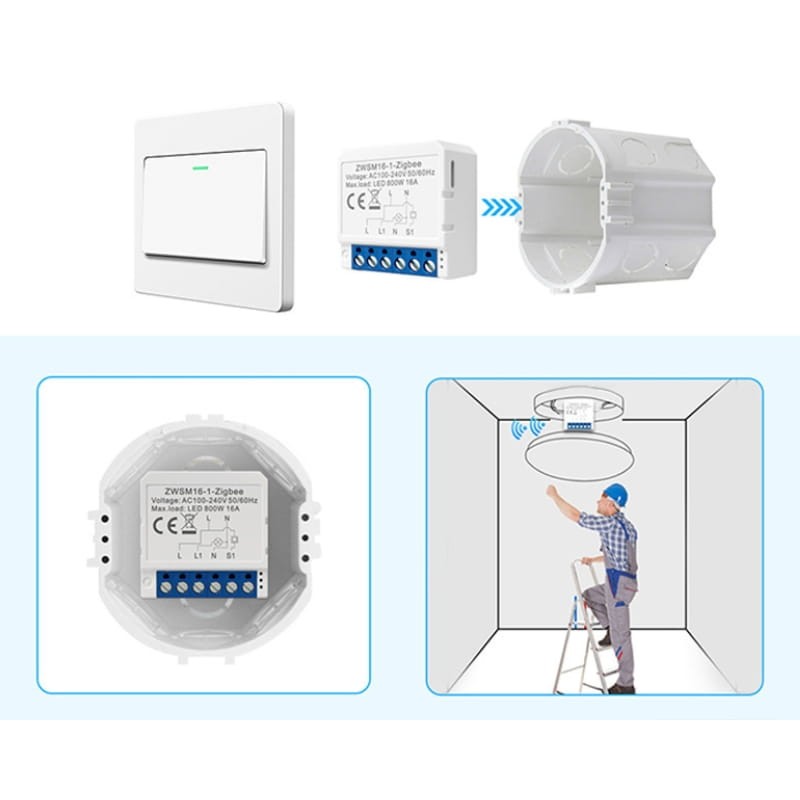 Avatto ZWSM16-W4 Blanc - Interrupteur intelligent ZigBee - Ítem2
