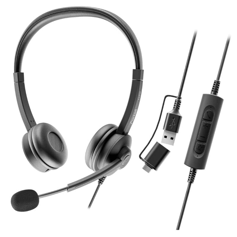 Axtel Flow - Auriculares con Micrófono - conector USB-A/C