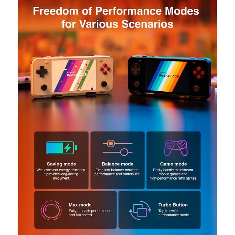 Ayaneo Pocket ACE Snapdragon G3x Gen 2 8Go/128Go Noir - Ítem3