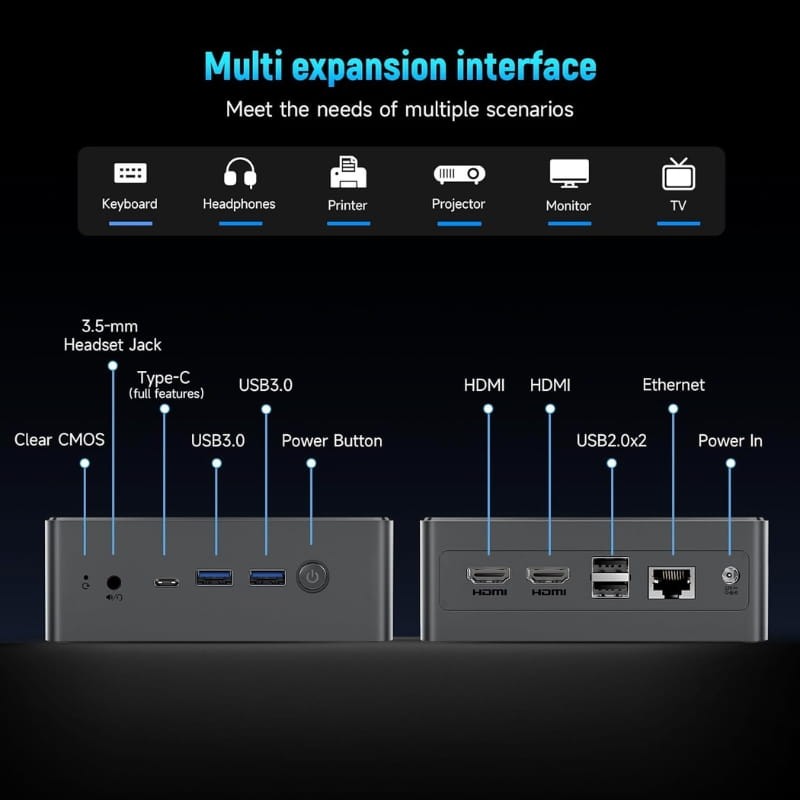 BMAX MaxMini B4 Turbo Intel N150/16GB/512GB/W11 - Ítem6