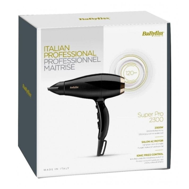 BaByliss Super Pro 2300 2300W Noir/Or - Sèche-cheveux - Ítem4