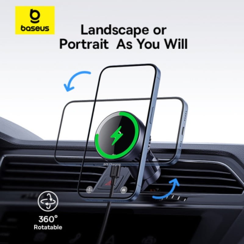 Baseus MagPro Qi2 15W - Chargeur magnétique pour voiture - Ítem4