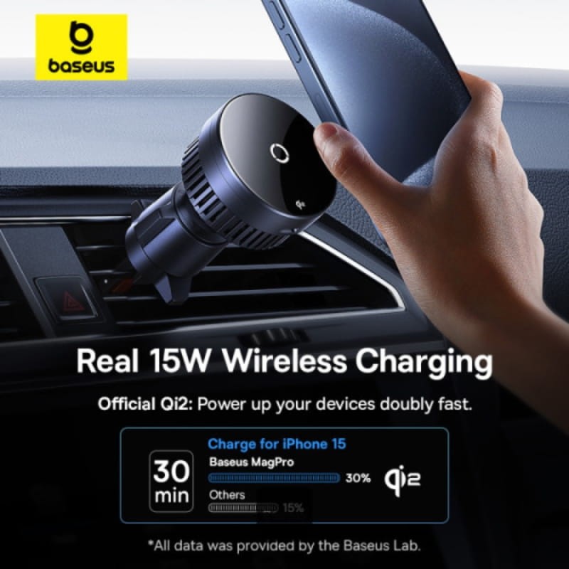 Baseus MagPro Qi2 15W - Chargeur magnétique pour voiture - Ítem5